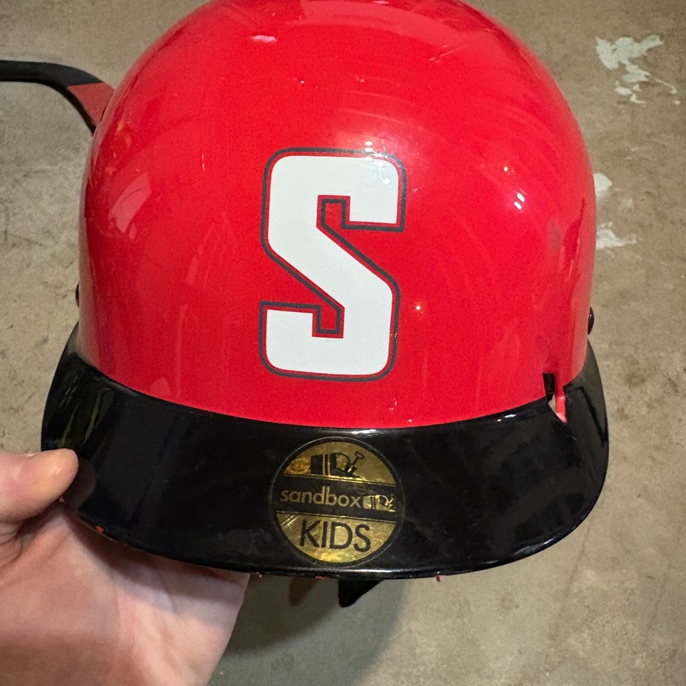 Red and Black Helmet